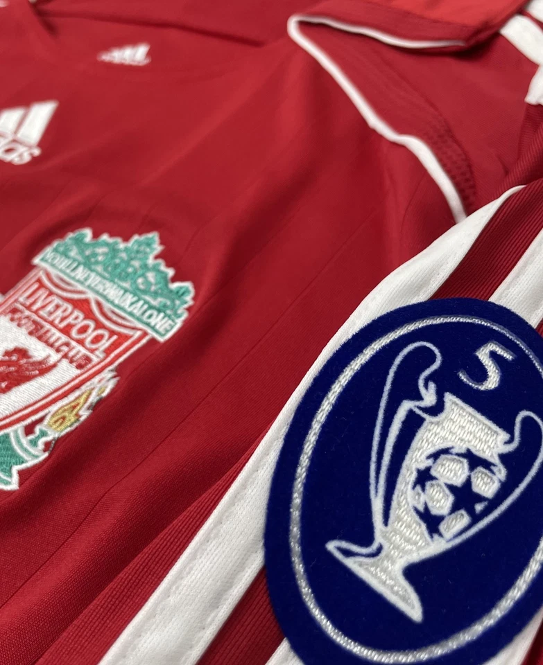 Liverpool 06-08 Home Long Sleeve Kit – Torres 9 • Vintage Soccer Jersey - Image 4 of 4