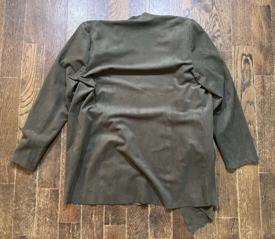 Chico's 3 件套裤子绿色花卉夹克、裤子和背心女式 — 第 3/4 张图片