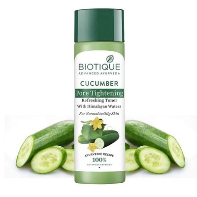 Biotique Cucumber Pore Tightening Refreshing Toner with Himalayan Water 120ml