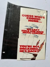 1987 Freddy Krueger Elm Street 3 VHS Promo Cards Set Horror Video Store Rare