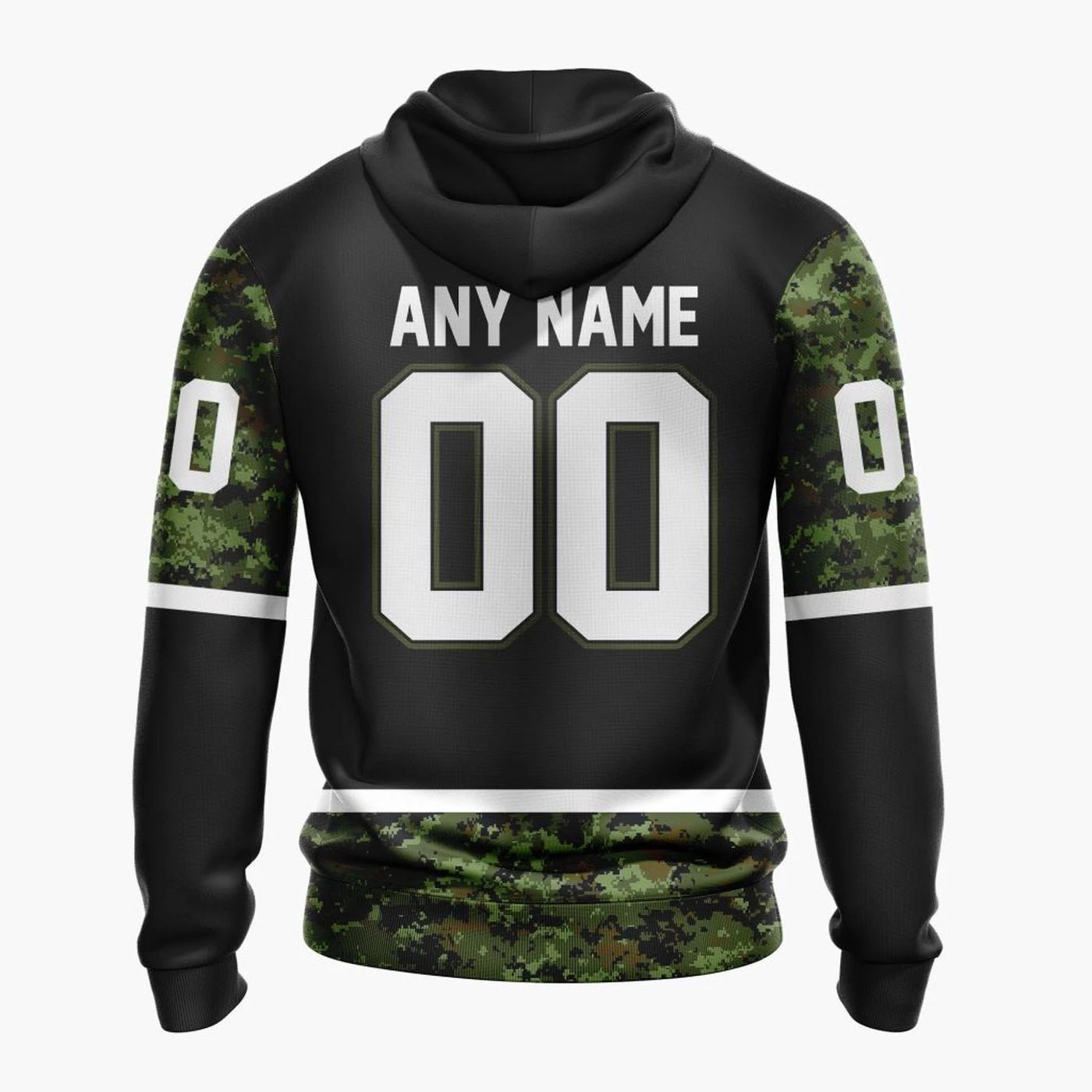 Personalized Rouyn-Noranda Huskies 2025/26 Military Appreciation Hoodie