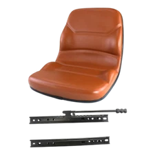 Backhoe Loader Seat Brown fits Case 480 580C 580D 580E 580L 580M w/Track Slide