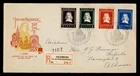 DR WHO 1952 NETHERLANDS FDC RIEBEECK ANIV COMBO SEMI POST R56169