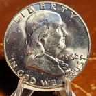Choice Unc 1962-D 90% Silver Franklin Half Dollar BU
