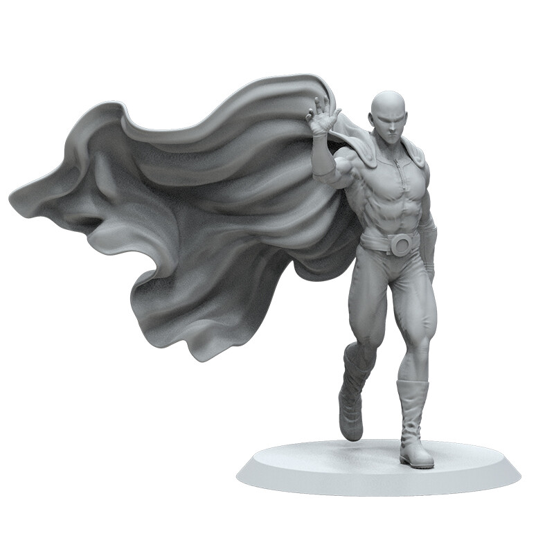 Anime ONE PUNCH-MAN Saitama Unpainted GK Models 3D Print Action Figure  Resin Kit | eBay