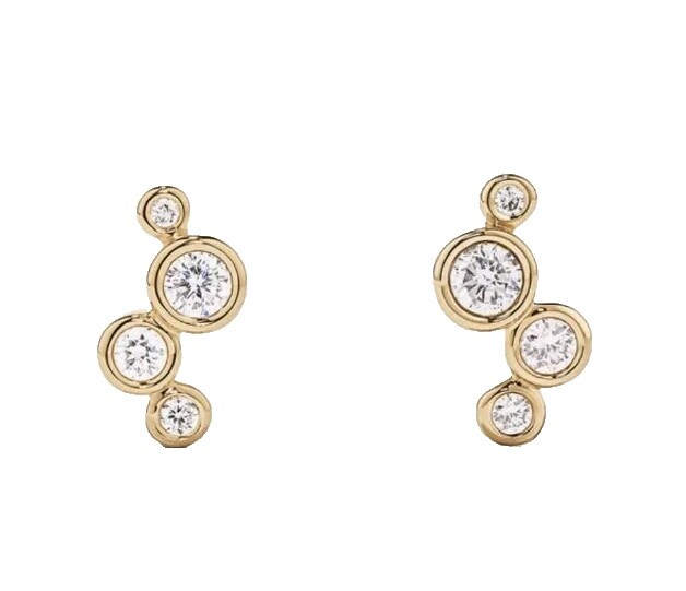 Michael Hill Gold Diamond Helix Earring Michael Hill 10k Yellow