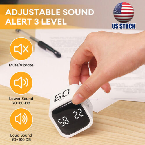 Digital Cube Timer Gravity Sensor Flip Timer 5/10/30/60min & Custom Countdown US