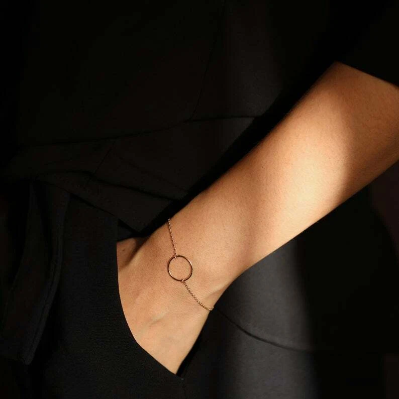 Bracelet with hotsell circle charm