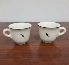 NESPRESSO Two Demitasse Espresso Cups COFFEE Collectible Kitchen