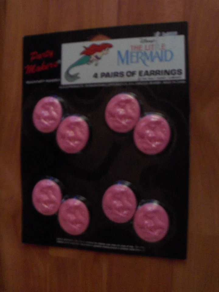 Lote de 4 suministros de fiesta de cumpleaños de Sirenita Playa Disney multicolor Nuevo de Lote Antiguo Foto 4 de 4