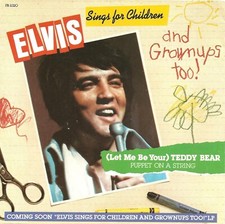 Elvis Presley-Teddy Bear/Puppet On String-45 RPM-7"-single-pop-vinyl-RCA PB11320