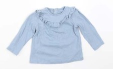 TU M&auml;dchen blau Baumwollmischung T-Shirt Gr&ouml;&szlig;e 3-6 Monate