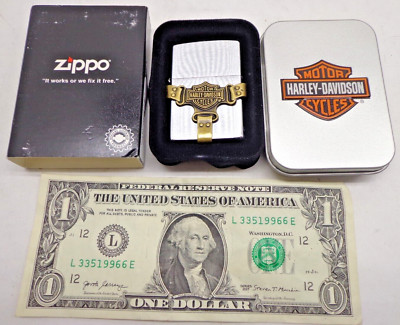 NEW Zippo Harley Davidson Motorcycle Lighter Bootstrap  C  XIV USA  FREE SHIP!!!