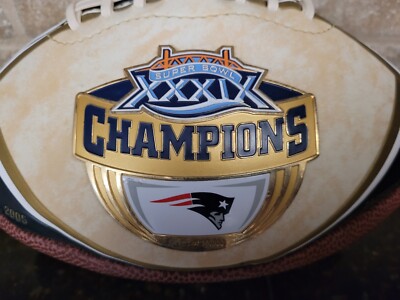New England Patriots Super Bowl XXXIX Champions Football Only 10,000 Made EC