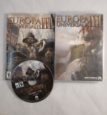 Europa Universalis III (PC, 2007) CD Rom Paradox Interactive Manual