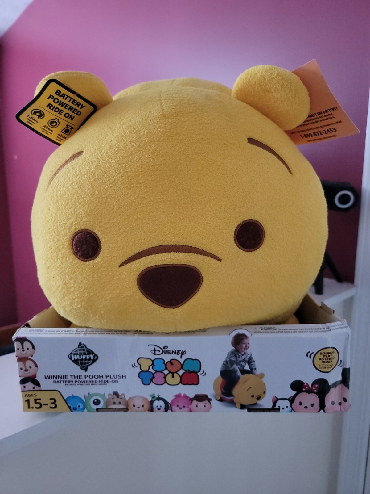 Disney Winnie the Pooh Tsum Tsum Electric Rideon Plush Toy for Toddlers