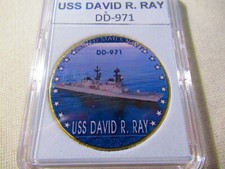 Us Navy - Uss David R. Ray Dd-971 Challenge Coin Us Navy - Uss David R. Ray Dd-971 Challenge Coin