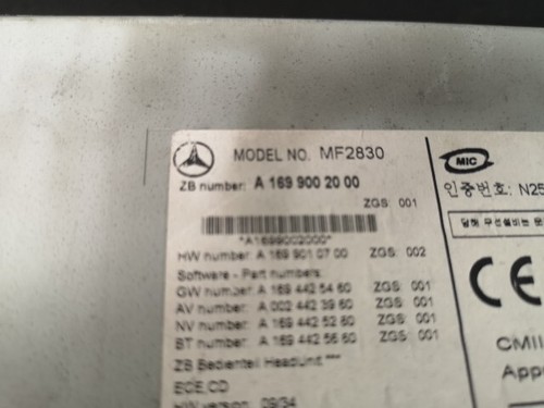 Radio GPS Sat Nav Original Mercedes Sprinter W906 2006+ a1699002000 - Imagen 4 de 6