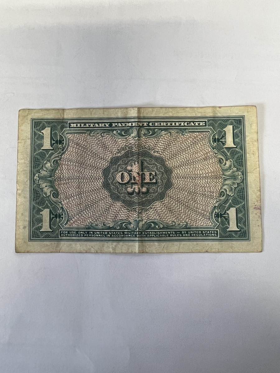 Military Payment Certificate - Series 611, 1 Dollar | eBay