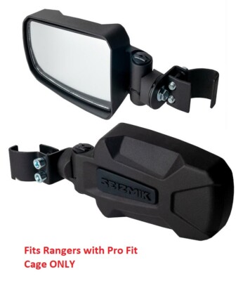 SEIZMIK Pursuit Side Mirrors Aluminum Fits Polaris Rangers with Pro Fit Cage