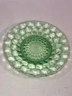Green Cubist 7.25 Inch Bowl And Saucer Mint Depression Glass