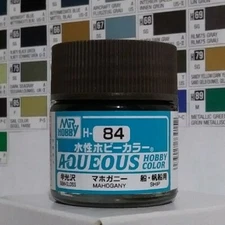 Gunze Aqueous Hobby Color H-84, Semi-gloss Mahogany.