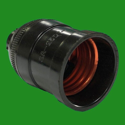 Negro E27 Minimalista Colgante Enchufe Periodo Vintage Portalámparas Es Lámpara - Imagen 3 de 6