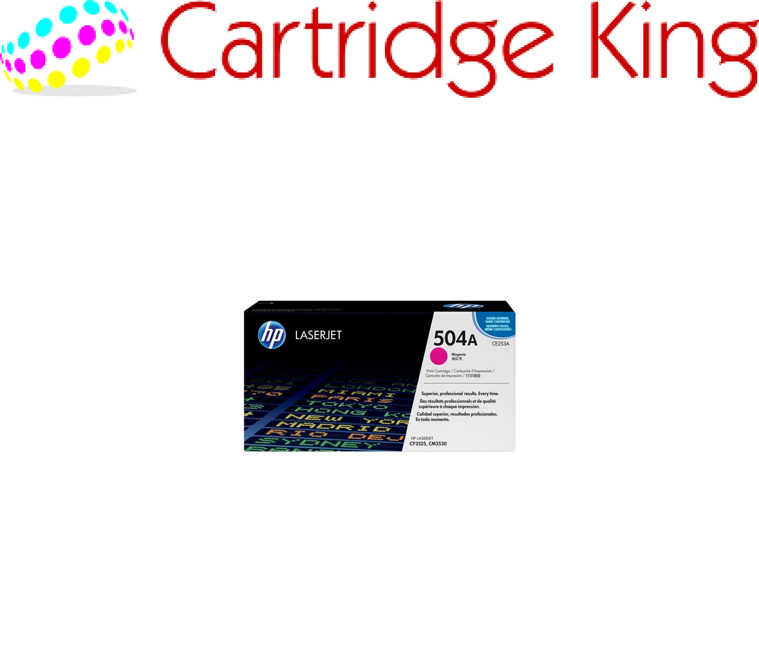 HP 504A Magenta Original LaserJet Toner Cartridge Page Yield 7000