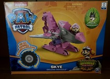 Paw Patrol SKYE Deluxe Vehicle. Dino Rescue. Rev Up Friction W/Mystery Dino