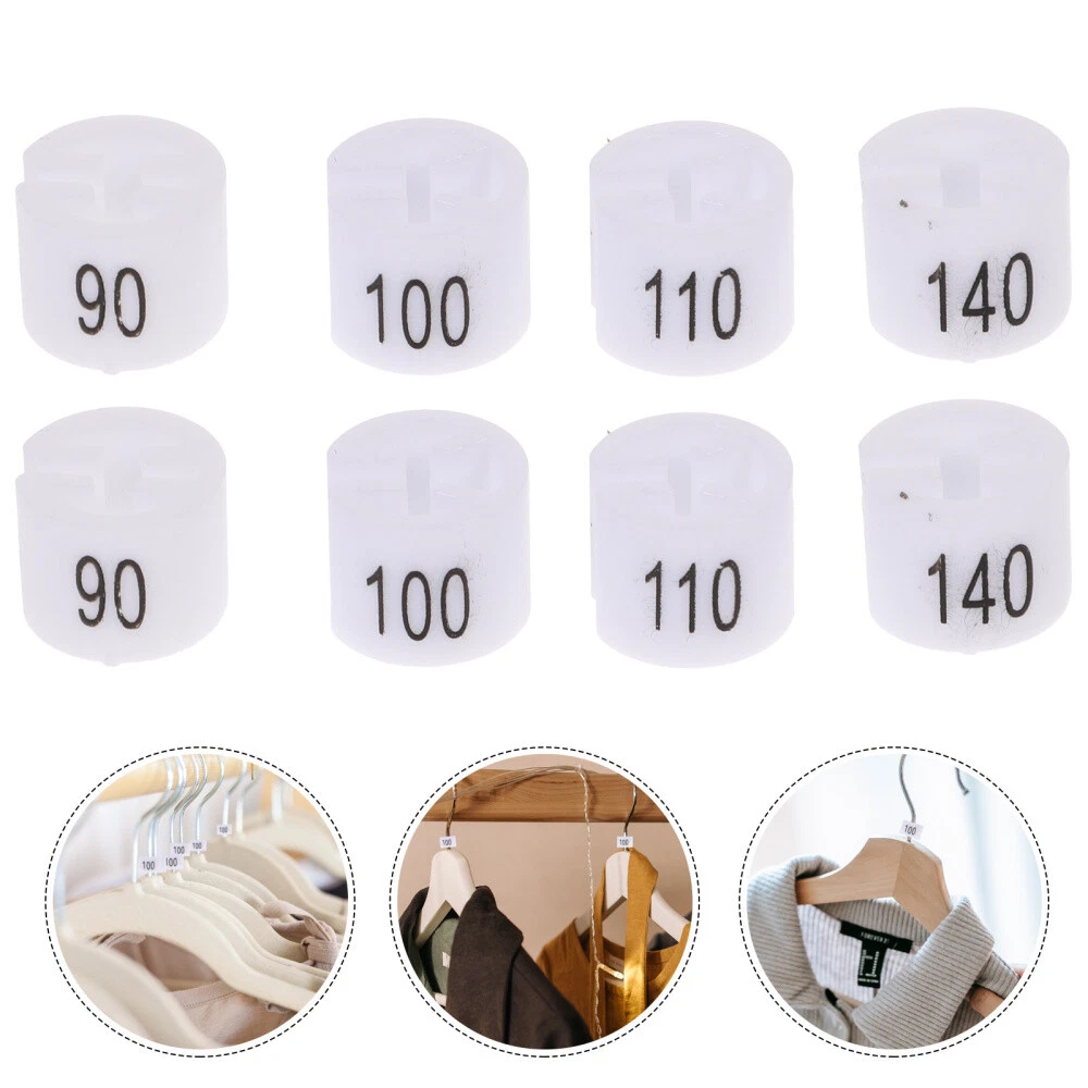 VETEMENTS Appendiabiti da viaggio 100 pezzi marcatori taglia vestiti etichette per abbigliamento