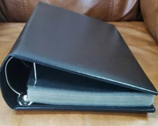 ARONDIA LEATHER BOND BLACK PHOTO ALBUM NEW HOLDS 4x6 Prints