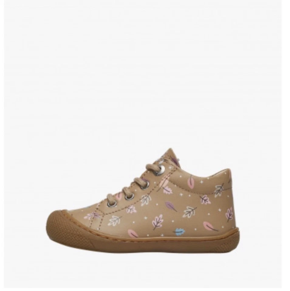 NUEVO CON ETIQUETAS Zapatos Naturino Cocoon VL Gamuza Primeros Pasos Beige Hojas - Talla 21 Foto 2 de 4