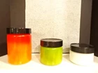 ANCHOR HOCKING FIRE KING CANISTER SET VINTAGE MILK GLASS JAR STORAGE CONTAINER!4