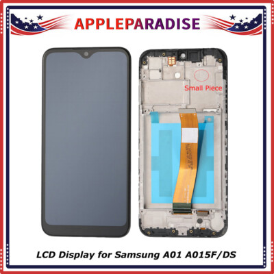 LCD Screen Display Touch Digitizer Frame Assembly For Samsung Galaxy A01 A015F