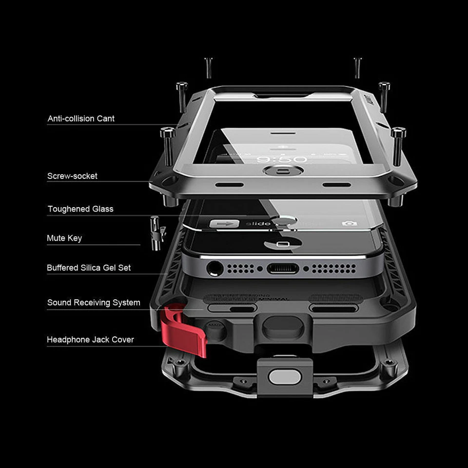 Metal Gorilla Case For iPhone 17 Pro Max 16 15 14 13 SE Shockproof Heavy Cover - Image 3 of 4