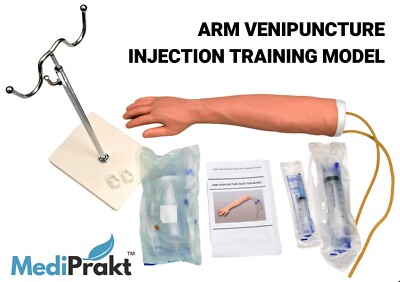 MediPrakt | ARM VENIPUNCTURE Manikin | IV Injection Training Simulation Model
