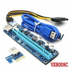60CM Ver008C USB 3.0 Pci-E Riser Card Pcie 1X To 16X Data Cable Bitcoin Mining