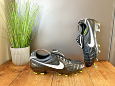 NIKE TIEMPO LEGEND III FG KANGAROO LEATHER BLACK WHITE VOLT FOOTBALL BOOTS UK 8