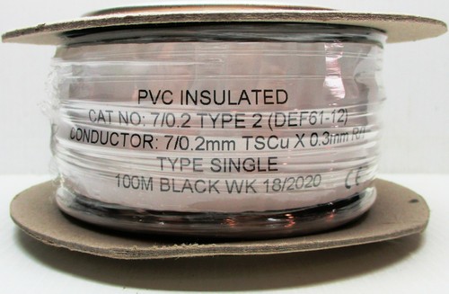 Model Railway/Railroad Layout/Point Motor Wire 2 x 100m Rolls DealE 7/0.2mm 1.4A - Picture 3 of 8