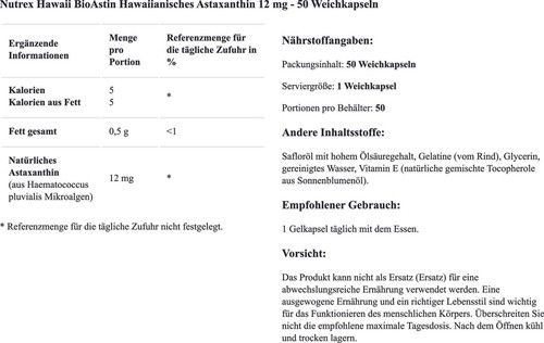 Nutrex Hawaii BioAstin® astaxantina 12 mg, 50 cápsulas - Imagen 4 de 5