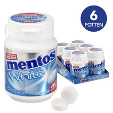 Mentos Chewing Gum | 6X Mentos Gum White Sweetmint Bottle