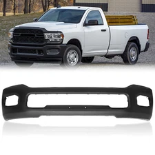 Steel Front Bumper Face Bar w/ Fog Light Hole For 2019-2023 Ram 2500 3500