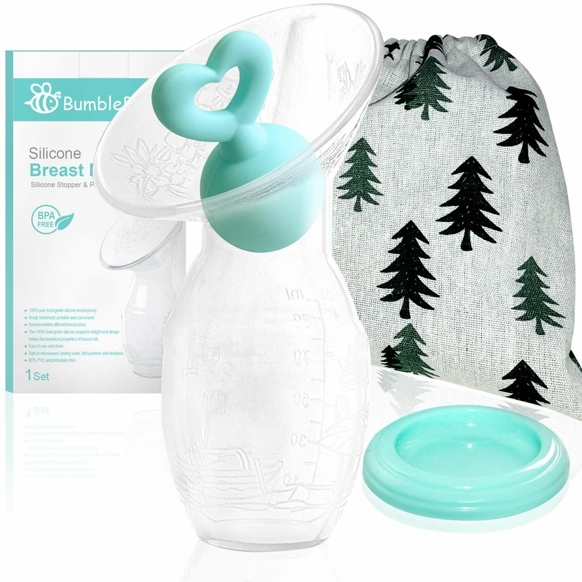 BumbleBee Silicone Manual Breast Pump Portable Set 90ml 