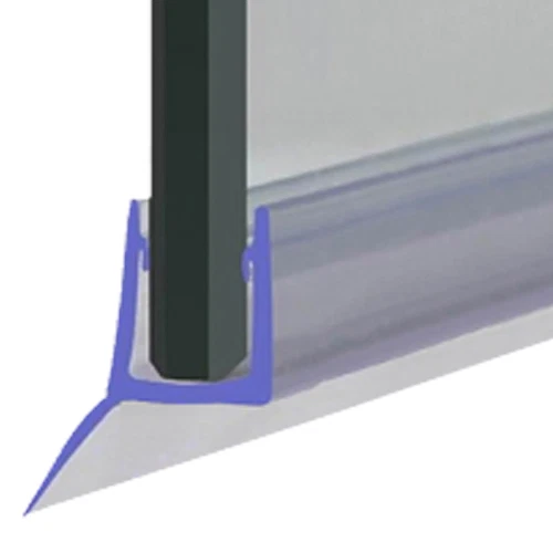 Shower Screen Angled Bottom Fin 15mm depth | Lengths from 900mm to 2000mm