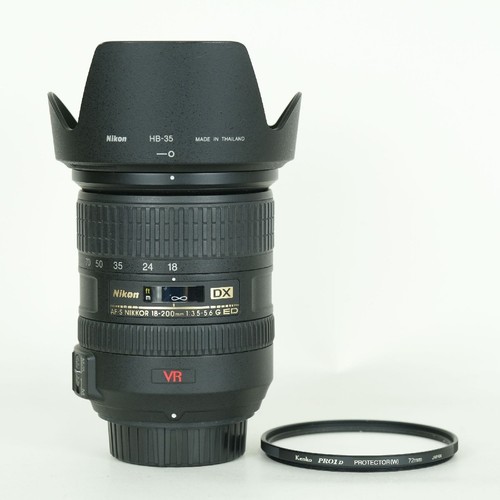 Good Condition With Filter Nikon AF S DX VR Zoom Nikkor 18 200mm F3.5 5.6G IF ED