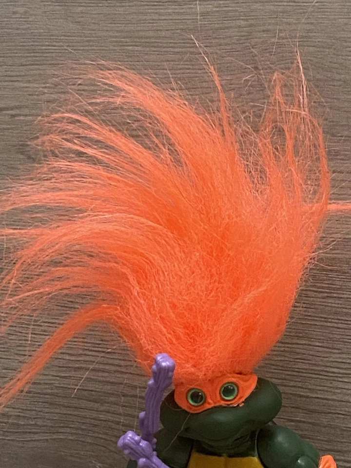 Turtle Troll MIKE Teenage Mutant Ninja Turtles TMNT 1993 Michelangelo Doll RARE - Image 2 of 4
