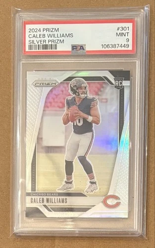 2024 Panini Prizm - Rookies Caleb Williams #301 Silver Prizm (RC) PSA 9