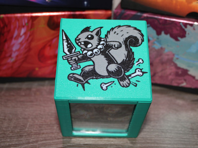 Squirrel themed MTG Deck Case, Card Case, Card Box, Magic the Gathering