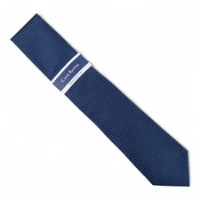 Club Room Men's Waydale Solid Textured Tie Necktie Classic 3.25" Navy