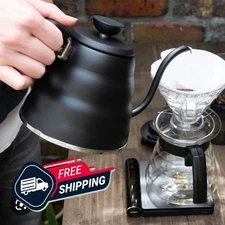 V60 "Buono" Gooseneck Drip Kettle 1200ml  Matte Black Pour Over Coffee New Trend